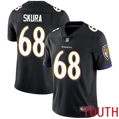 Baltimore Ravens Limited Black Youth Matt Skura Alternate Jersey NFL Football #68 Vapor Untouchable->youth nfl jersey->Youth Jersey